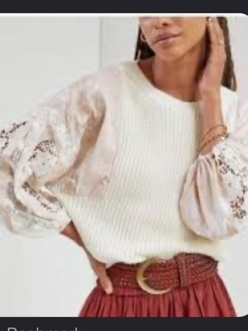 Anthropologie Pilcro Martine Peasant Sweater